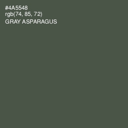 #4A5548 - Gray Asparagus Color Image